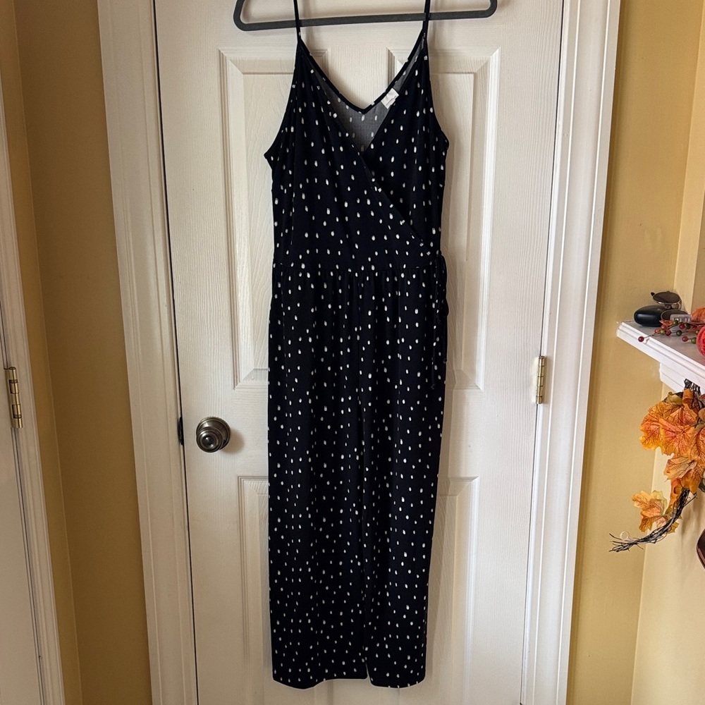 Kaileigh Black and White Patterned Jumpsuit